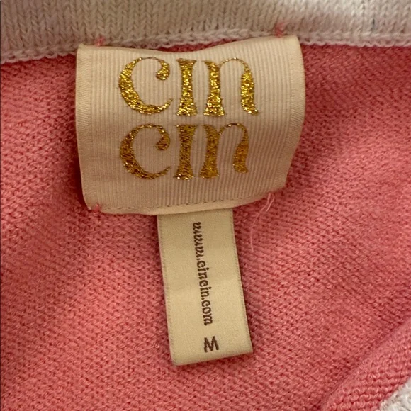 C&C California Pink and Cream Turtleneck Dress - Picture 2 of 5